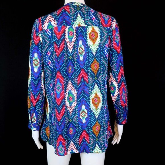 Anthropologie Maeve Topoxe Dropwaist Ikat Blouse - Picture 4 of 5